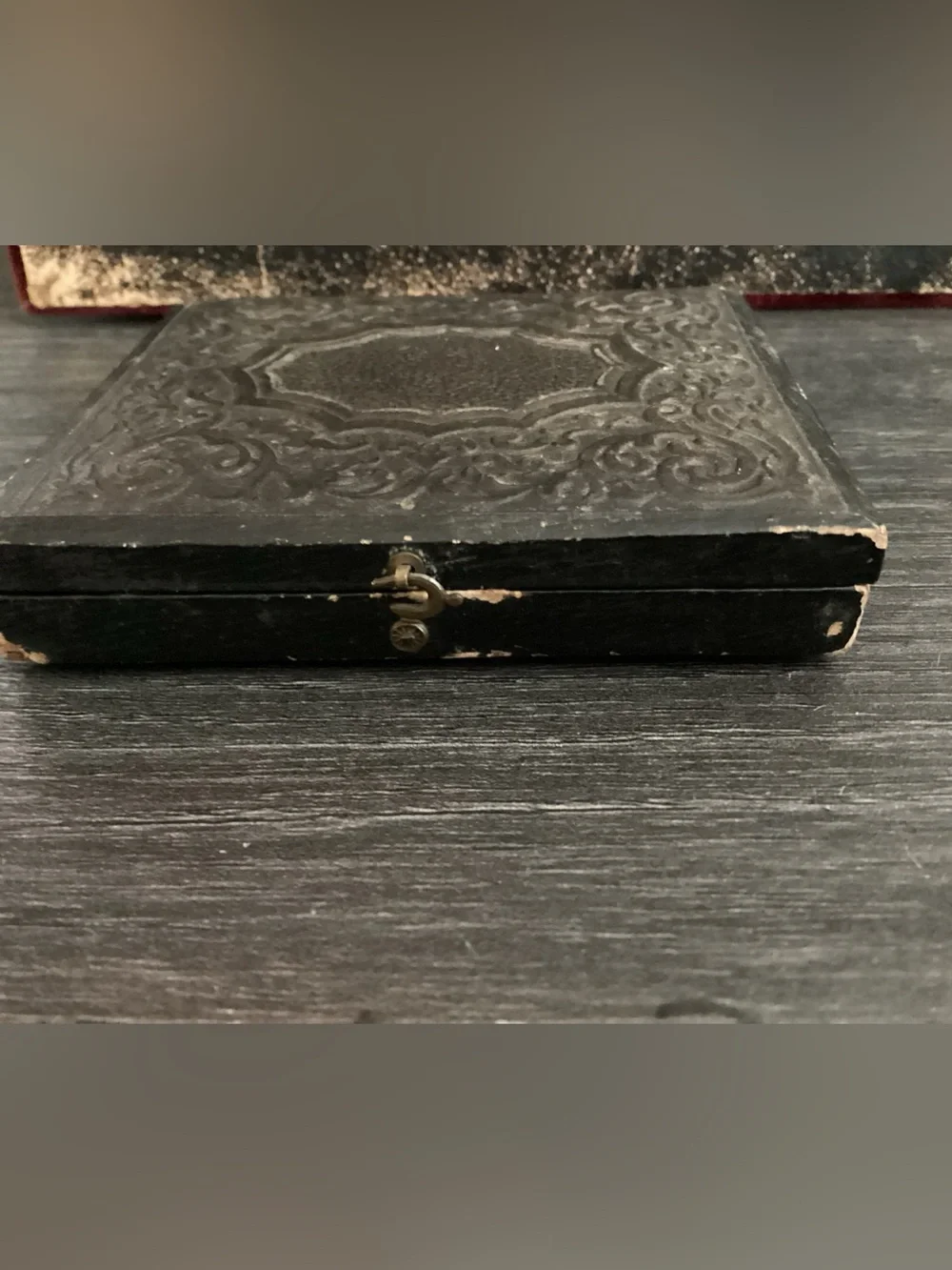 Antique Civil War Victorian Era Brass Daguerreotype photograph Mid-19th Century